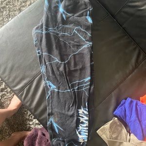 Lighting design cropped sweat pants